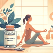 Voici le visuel pour illustrer votre article de blog sur le soulagement des douleurs musculaires avec l'homéopathie.